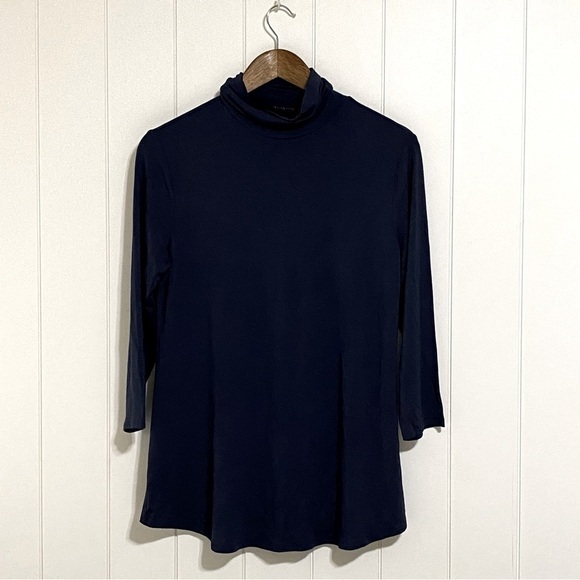 H by Halston modal blend navy turtleneck size S - Picture 1 of 7